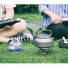 Tiardey Mini Faltbarer Campingkocher, Starke Feuerkraft mit Piezo-Zündung, Herd zum Kochen im Freien