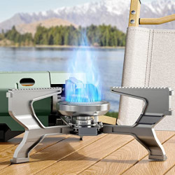 SYFUNLV Campingkocher,Tragbarer Gaskochfeld mit Tragetasche,klappbaren Kocher 27.5 * 10.5cm Gaskartuschen Kocher,2.6KW Gaskoc