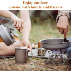 Yqhugbc Campingkocher 3500W, Gaskocher Outdoor, Campingkocher Klein, Faltbar Camping Kocher, Gaskocher mit Adapter Camping mi