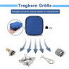 Vihir Campingkocher 3200W Mini Ultra Tragbares Camping Kocher, Gaskocher Camping mit Regelbarer Flamme, Faltbar Camping Koche