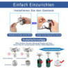 Vihir Campingkocher 3200W Mini Ultra Tragbares Camping Kocher, Gaskocher Camping mit Regelbarer Flamme, Faltbar Camping Koche