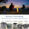 Vihir Campingkocher 3200W Mini Ultra Tragbares Camping Kocher, Gaskocher Camping mit Regelbarer Flamme, Faltbar Camping Koche