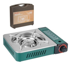Onlyfire Gaskocher mit Tragekoffer, Campingkocher 1-flammig, 3000W, Kompakter Outdoor-Gaskartuschenkocher für Camping Wandern
