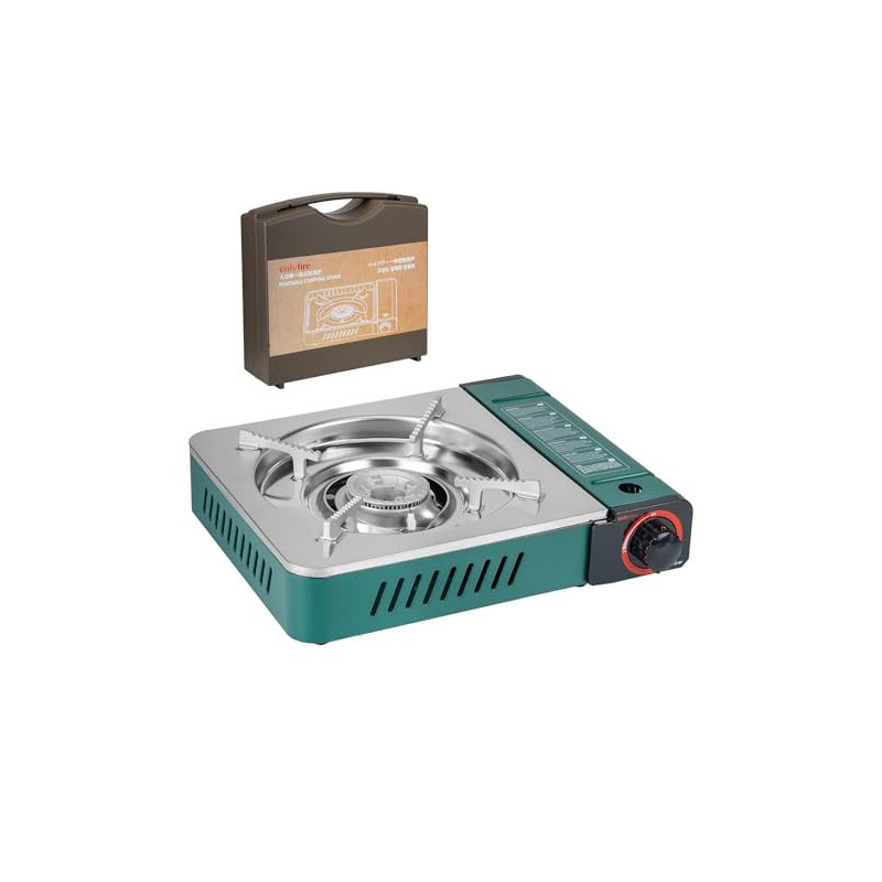 Onlyfire Gaskocher mit Tragekoffer, Campingkocher 1-flammig, 3000W, Kompakter Outdoor-Gaskartuschenkocher für Camping Wandern Onlyfire Gaskocher mit Tragekoffer, Campingkocher 1-flammig, 3000W, Kompakter Outdoor-Gaskartuschenkocher für Camping Wandern