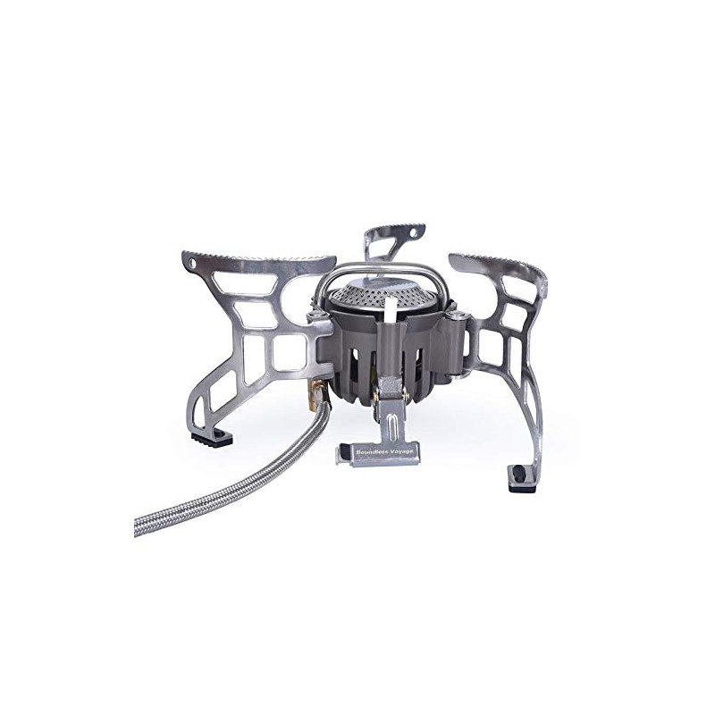 Boundless Voyage High Power Portable Leichtgewicht Gasherd 3500W Piezozündung Adapter Gaskocher Campingkocher für das Kochen Boundless Voyage High Power Portable Leichtgewicht Gasherd 3500W Piezozündung Adapter Gaskocher Campingkocher für das Kochen