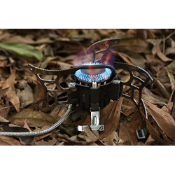 Boundless Voyage High Power Portable Leichtgewicht Gasherd 3500W Piezozündung Adapter Gaskocher Campingkocher für das Kochen 