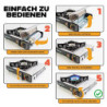 Greenpoint Gaskocher  Edelstahl  + 4 Kartuschen - Campingkocher mit Gaskartusche  4 Stück  ink.Tragekoffer mit 4 Gaskartusche