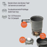 Esbit Spirituskochset - inkl. großem und kleinem Aluminium Topf - 985 ml & 470 ml - inkl. Spiritusbrenner - Camping Kocher