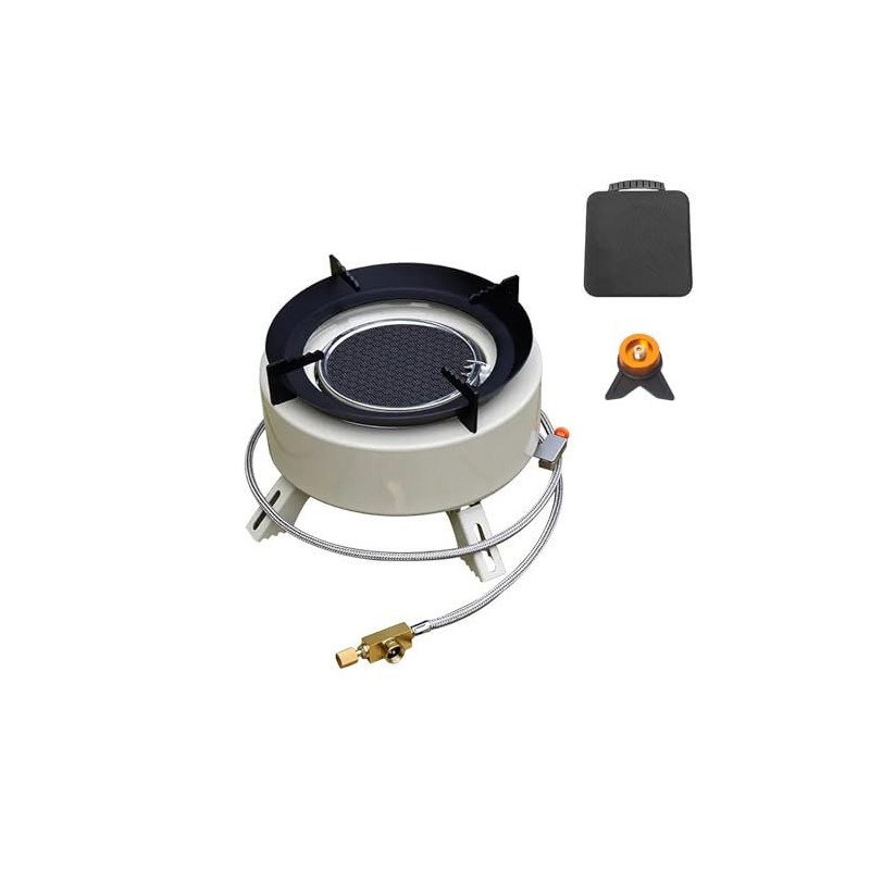 NEWFUN campingkocher, 4000Watt gaskocher camping, gaskocher outdoor, Tragbarer Campingkocher, energiesparender Infrarot-Campi