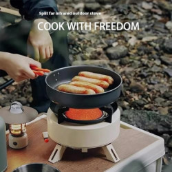 NEWFUN campingkocher, 4000Watt gaskocher camping, gaskocher outdoor, Tragbarer Campingkocher, energiesparender Infrarot-Campi