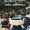NEWFUN campingkocher, 4000Watt gaskocher camping, gaskocher outdoor, Tragbarer Campingkocher, energiesparender Infrarot-Campi
