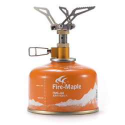 Fire-Maple FMS-300T Ultraleichter Titan Rucksack Camping Gas Kocher 2600W Taschen Rucksackkocher, Campingkocher Faltbarer Bre