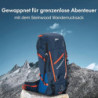 Steinwood Wanderrucksack Herren & Damen 35L - Outdoor-Rucksack, Reiserucksack, Tagesrucksack wasserabweisend mit Regenschutz 