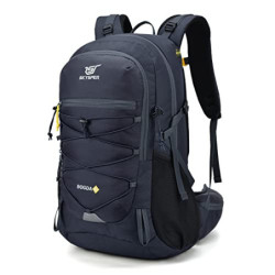 SKYSPER BOGDA 35 Wanderrucksack 35L Camping Backpack mit Rückenbelüftung & Trinksystem Trekkingrucksack aus atmungsaktivem 3D