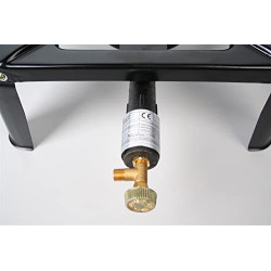 Hockerkocher 7,5 kW Gaskocher Campingkocher 4 Fuß Economic 50mBar Schlauch Regler 5 kg 11 kg Gasflasche  Hockerkocher mit 80 