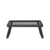 Amazon Basics Robuster, klappbarer Camping Grill, Mittelgroß, Schwarz