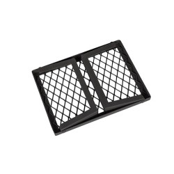 Amazon Basics Robuster, klappbarer Camping Grill, Mittelgroß, Schwarz