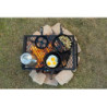 Amazon Basics Robuster, klappbarer Camping Grill, Mittelgroß, Schwarz