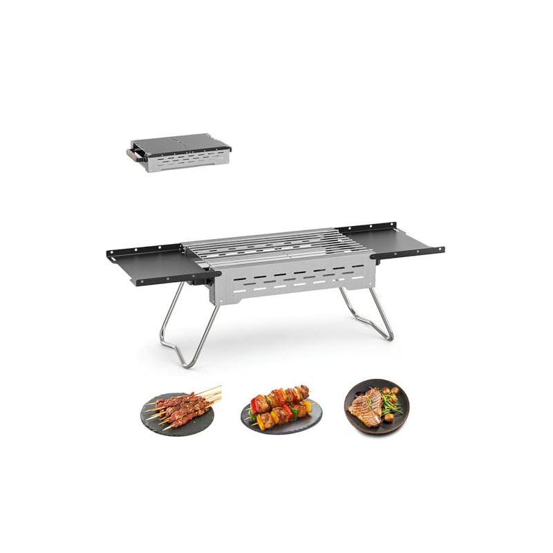 Camping Grill Holzkohle Klappbar Klappgrill Holzkohlegrill Outdoor-Grill - BBQ-Grill für Camping, Grillpartys, Picknicks, Auß Camping Grill Holzkohle Klappbar Klappgrill Holzkohlegrill Outdoor-Grill - BBQ-Grill für Camping, Grillpartys, Picknicks, Auß