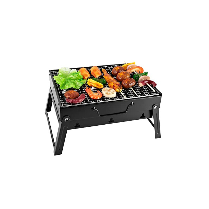 SunJas BBQ Gills Holzkohlegrill Klappgrill Tischgrill Tragbarer Reisegrill Outdoor Picknick Campinggrill, Größe 43,5 x 29,5 x SunJas BBQ Gills Holzkohlegrill Klappgrill Tischgrill Tragbarer Reisegrill Outdoor Picknick Campinggrill, Größe 43,5 x 29,5 x