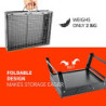 SunJas BBQ Gills Holzkohlegrill Klappgrill Tischgrill Tragbarer Reisegrill Outdoor Picknick Campinggrill, Größe 43,5 x 29,5 x