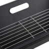 Relaxdays Klappgrill, mit Kohle- und Grillrost, klappbarer Faltgrill, Picknick und Camping, HBT 30x45,5x30cm, schwarz