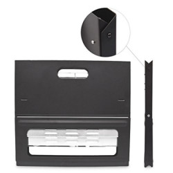 Relaxdays Klappgrill, praktisch, tragbar, inkl. Rost und Kohleschale, H x B x T: 30,5 x 30 x 45,5 cm, schwarz