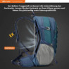 SKYSPER Wanderrucksack 30L Trekkingrucksack Wasserfest mit Rückenbelüftung und Netzrücken Tagesausflüge mit Hüftgurt für Outd