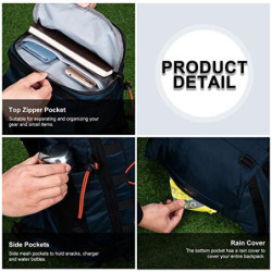 MOUNTAINTOP 35L Wanderrucksack Herren Damen Reiserucksack Trekkingrucksack Leicht Outdoor Camping Rucksäcke Tagesrucksack mit