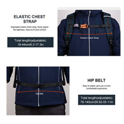 MOUNTAINTOP 35L Wanderrucksack Herren Damen Reiserucksack Trekkingrucksack Leicht Outdoor Camping Rucksäcke Tagesrucksack mit