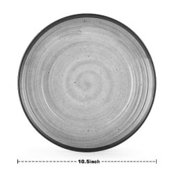 La Joventino 24 Stück Campinggeschirr Melamin Set für 8 Personen - Geschirrset Teller Set incl. Becher & Schüsseln - Camping,