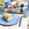 Bo-Camp Melamin Campinggeschirr Set Mix&Match Essgeschirr Teller Becher 16tlg blau