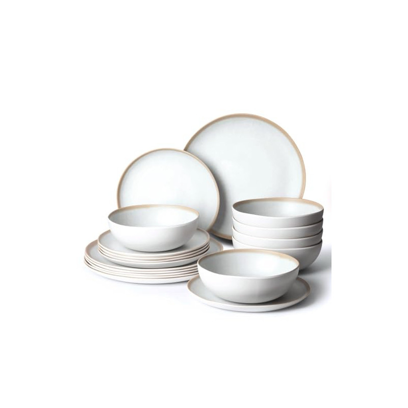 La Joventino 18 Stück Campinggeschirr Set - Teller Set für 6 Personen, hochwertiges Geschirr für Outdoor Abenteuer