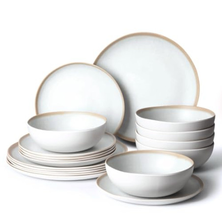 La Joventino 18 Stück Campinggeschirr Set - Teller Set für 6 Personen, hochwertiges Geschirr für Outdoor Abenteuer