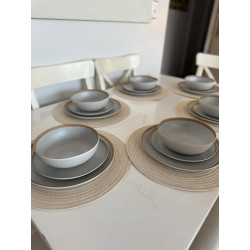 La Joventino 18 Stück Campinggeschirr Set - Teller Set für 6 Personen, hochwertiges Geschirr für Outdoor Abenteuer