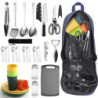 Berglander Camping-Essentials, Camping-Kochutensilien-Set, Campingzubehör-Ausrüstungs-Must-Haves, kommen mit Camping-Bestecks