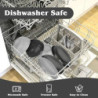 ZgoEC 49pcs Camping Geschirr Set 4 Personen, Unzerbrechliches Campinggeschirr 4 Personen, Leicht Plastikgeschirr Set mit Trag