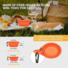 KingCamp Camping Geschirr Set 2-4 Personen I Camping Kochgeschirr aus Edelstahl I Camping Töpfe mit Faltbare Besteck I Ultral