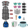 Bulin 37 Teiliges Camping Kochgeschirr Set für 4 Personen，Camping Kochset mit Tragbar Aluminium Topf Teekessel Tassen Faltbar