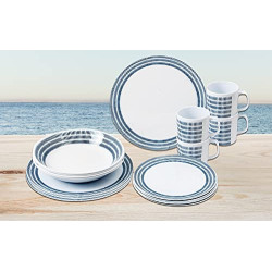 BRUNNER 0830160N.C6T Geschirr-Set, 16-teilig, BlueBAY, 4-teilig