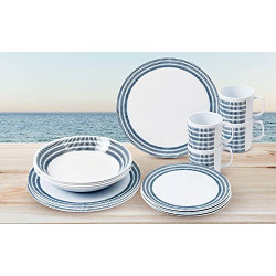 BRUNNER 0830160N.C6T Geschirr-Set, 16-teilig, BlueBAY, 4-teilig