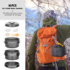 Lixada Camping Kochgeschirr Set Camping Topf Outdoor Geschirr Set Kochtopf Set mit Aufbewahrungstasche für 1-2 Personen Outdo