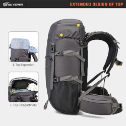 SKYSPER Wanderrucksack 35L Trekkingrucksack Herren und Damen Wandern Rucksack Wasserfest Camping Daypack für Reisen, Hiking O