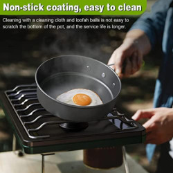 Camping Kochgeschirr Set 14-teiliges, Aluminium Camping Geschirr Set, Campinggeschirr Outdoor Kochen, Faltbare Kochtopf Set 1