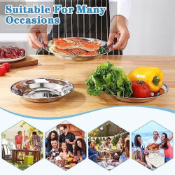REFORUNG Edelstahl Geschirr Set 7-teiliges Camping Picknick Besteck Campingbesteck Set 2 Personen Outdoor Reisebesteck mit Me