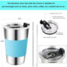 Outdoor Camping Besteck Set Edelstahl Geschirr für 1-2 Person Camping Geschirr Mess Kit Komplettes Geschirr Set 12 in 1 Flatw