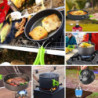 Zoutpy Camping Geschirr Set, 17 Teiliges Camping Kochset Outdoor Kochgeschirr Set für Backpacking Wandern Trekking Picknick A