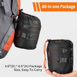 Onherm 15-teiliges Camping Geschirr Set, Faltbar Camping Kochgeschirr Set, Camping Töpfe Bratpfanne mit Edelstahl Besteck Tri
