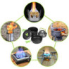 Zoutpy Camping Geschirr Set, 17 Teiliges Camping Kochset Outdoor Kochgeschirr Set für Backpacking Wandern Trekking Picknick A