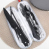 ‎CTDMJ Reisebesteck Camping Besteck To Go 9-teilig Besteck Camping Mit Filztasche Outdoor Bestecktasche Reisebesteck Tragbare